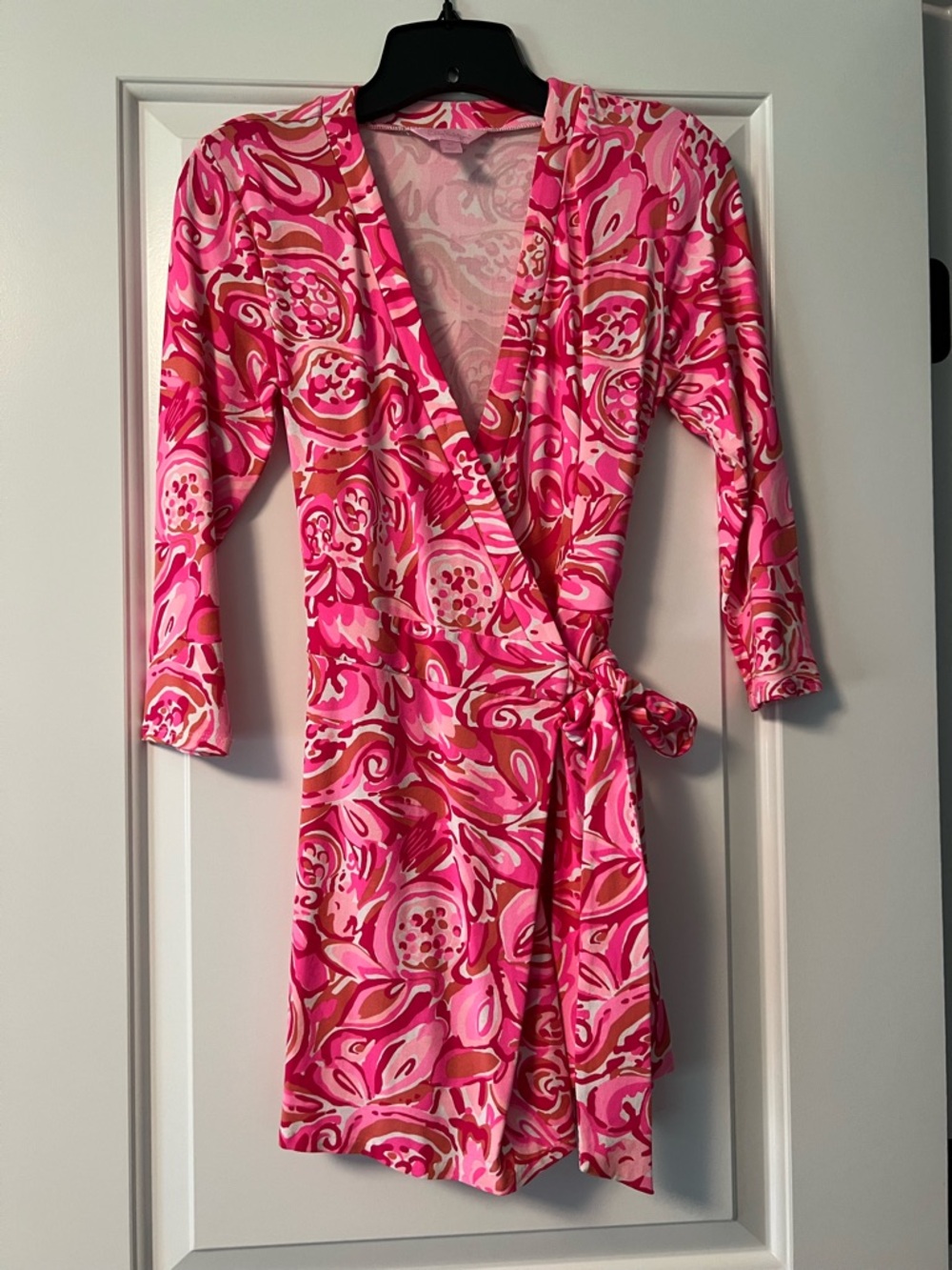 Lilly Pulitzer Pink & White Swirl Print Dress